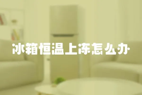 冰箱恒溫上凍怎么辦
