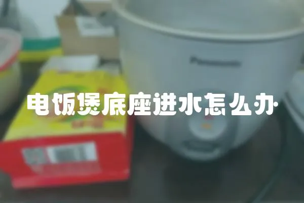 电饭煲底座进水怎么办