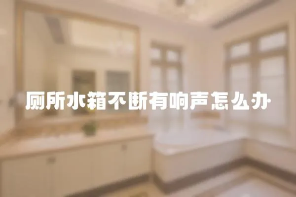 廁所水箱不斷有響聲怎么辦