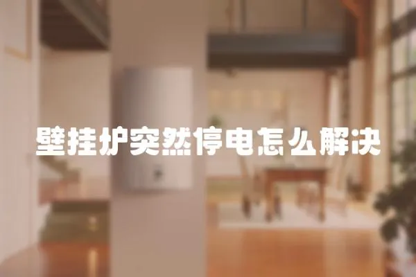 壁掛爐突然停電怎么解決