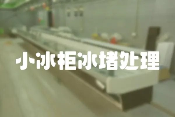 小冰柜冰堵處理