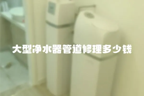 大型凈水器管道修理多少錢