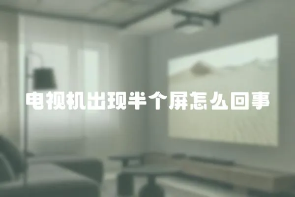 電視機出現半個屏怎么回事