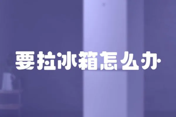 要拉冰箱怎么辦