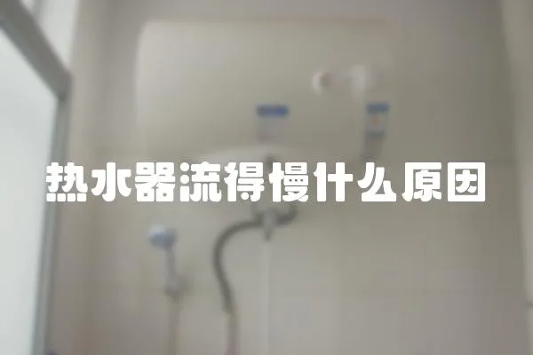 熱水器流得慢什么原因