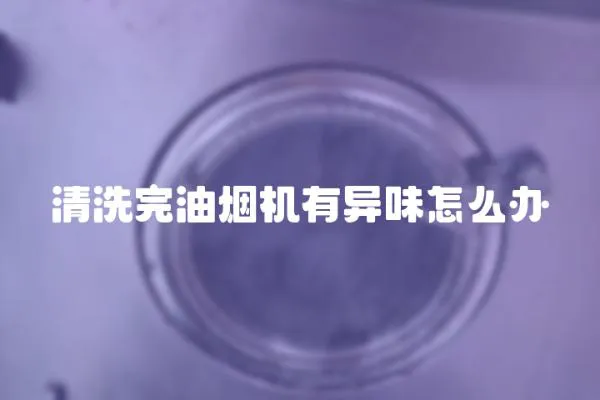 清洗完油烟机有异味怎么办