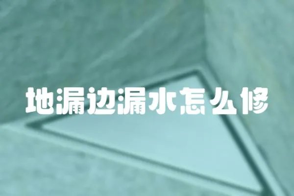 地漏邊漏水怎么修
