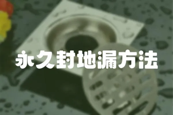 永久封地漏方法