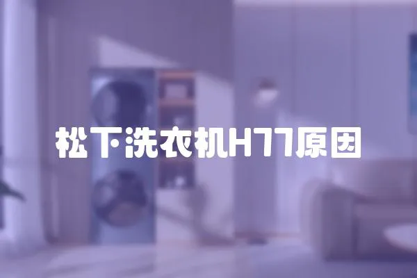 松下洗衣机H77原因