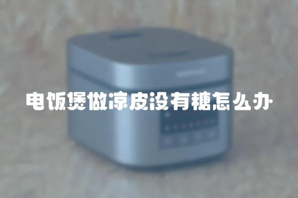 電飯煲做涼皮沒有糖怎么辦