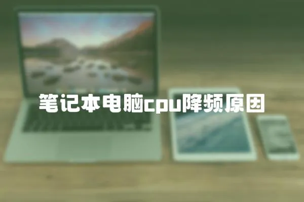 筆記本電腦cpu降頻原因