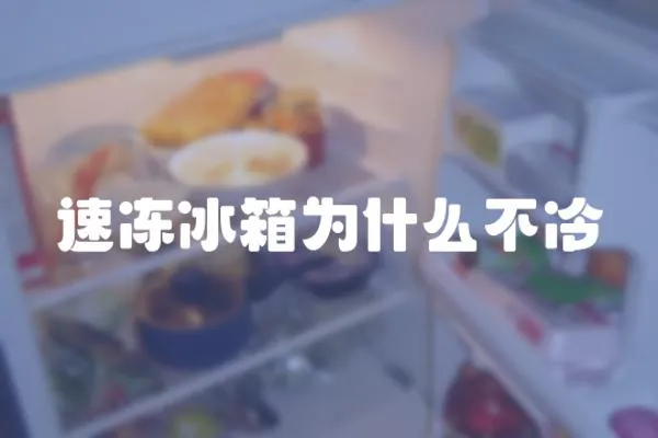 速凍冰箱為什么不冷