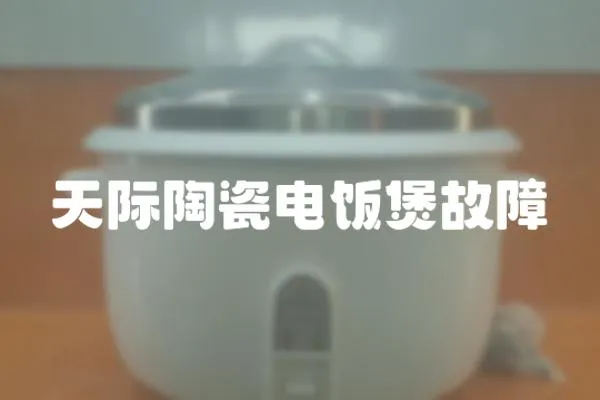 天際陶瓷電飯煲故障