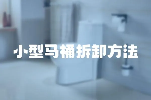 小型馬桶拆卸方法