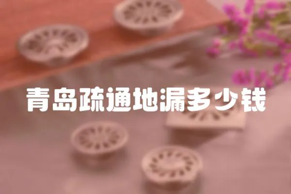 青島疏通地漏多少錢