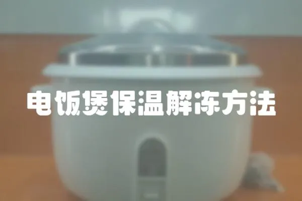 電飯煲保溫解凍方法