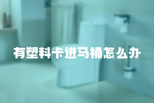 有塑料卡進馬桶怎么辦