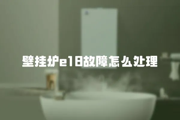 壁掛爐e18故障怎么處理