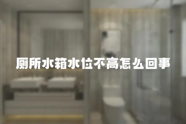 廁所水箱水位不高怎么回事
