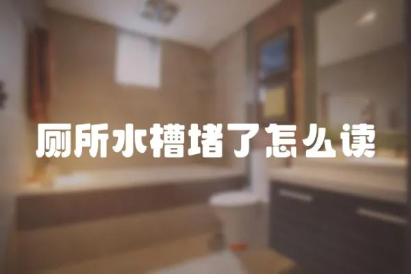 廁所水槽堵了怎么讀