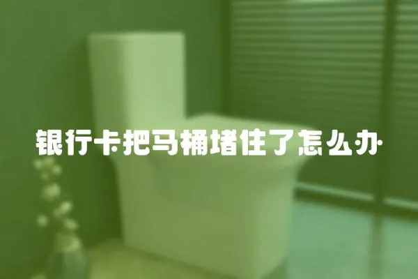 銀行卡把馬桶堵住了怎么辦
