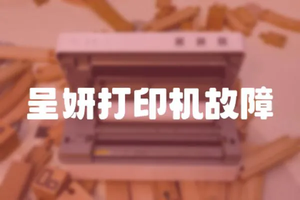 呈妍打印機故障