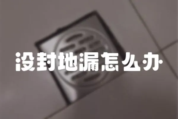 沒封地漏怎么辦