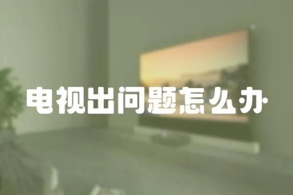 電視出問題怎么辦