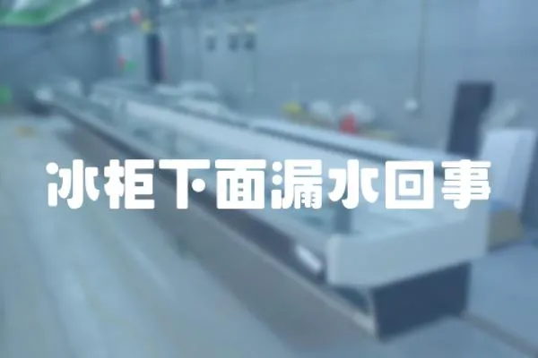 冰柜下面漏水回事