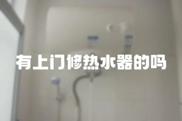 有上門修熱水器的嗎