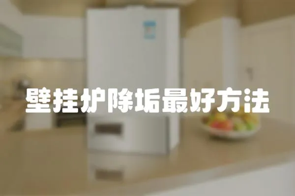 壁掛爐除垢最好方法