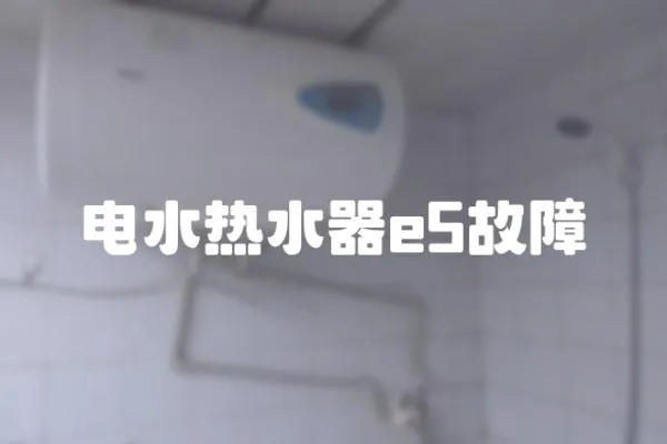 電水熱水器e5故障
