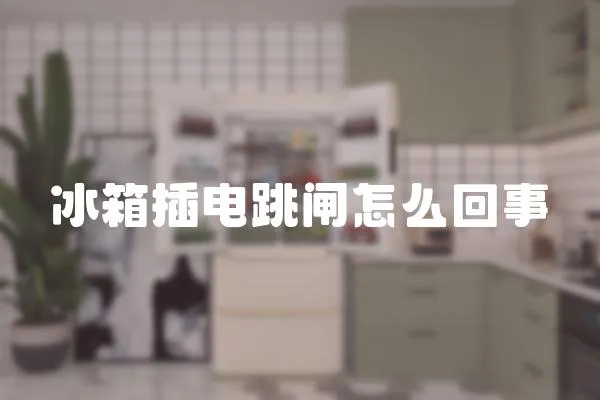 冰箱插電跳閘怎么回事