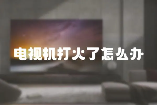 電視機打火了怎么辦