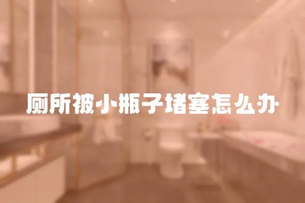 廁所被小瓶子堵塞怎么辦