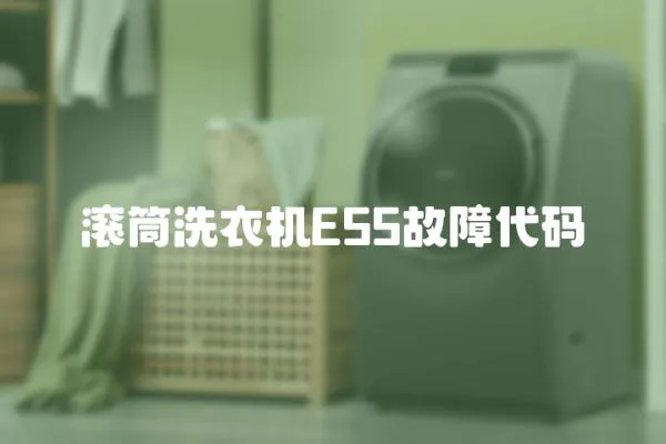 滾筒洗衣機E55故障代碼