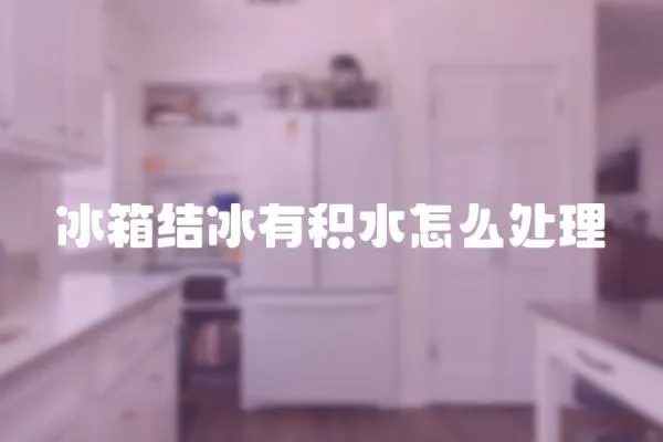 冰箱結冰有積水怎么處理