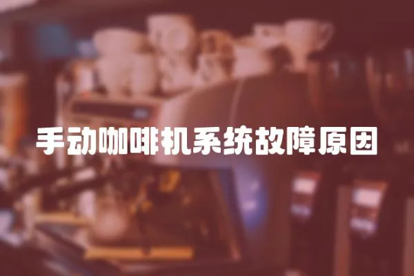 手動(dòng)咖啡機(jī)系統(tǒng)故障原因