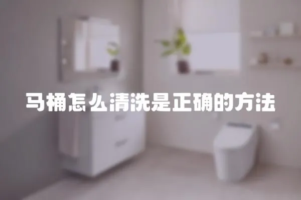 馬桶怎么清洗是正確的方法