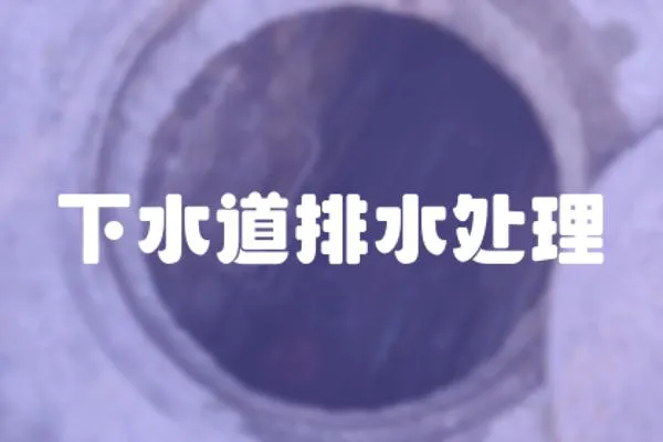 下水道排水處理