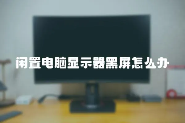 閑置電腦顯示器黑屏怎么辦