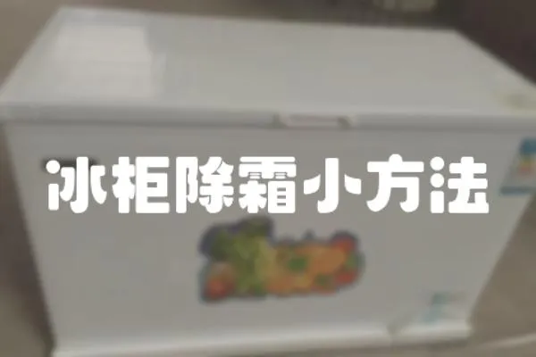 冰柜除霜小方法