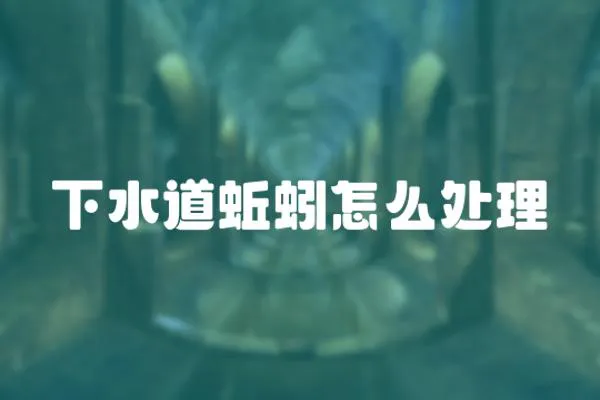 下水道蚯蚓怎么處理