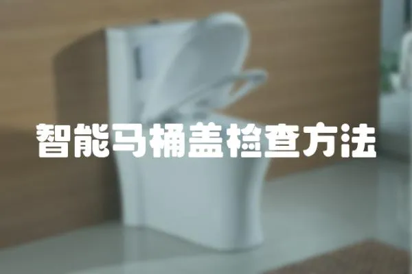 智能馬桶蓋檢查方法