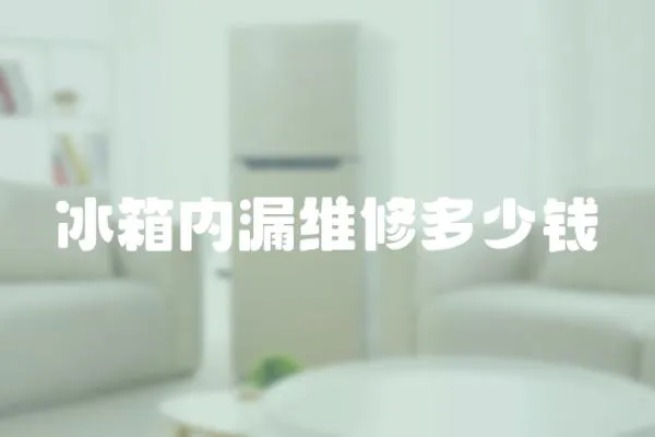 冰箱內漏維修多少錢