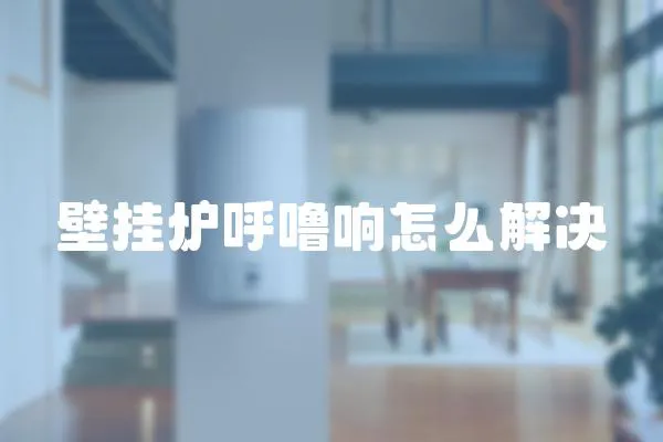 壁掛爐呼嚕響怎么解決