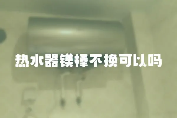 熱水器鎂棒不換可以嗎