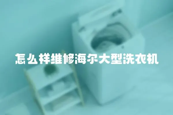 怎么樣維修海爾大型洗衣機