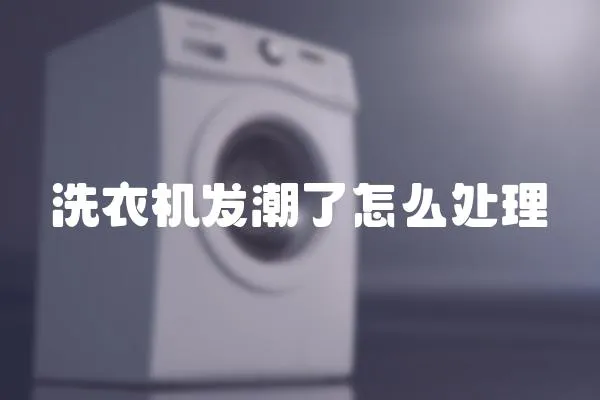 洗衣機(jī)發(fā)潮了怎么處理