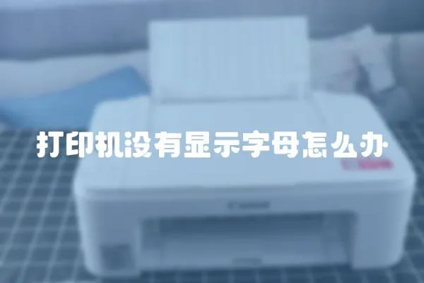 打印機沒有顯示字母怎么辦